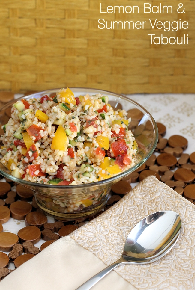 Lemon Balm & Summer Veggie Tabouli