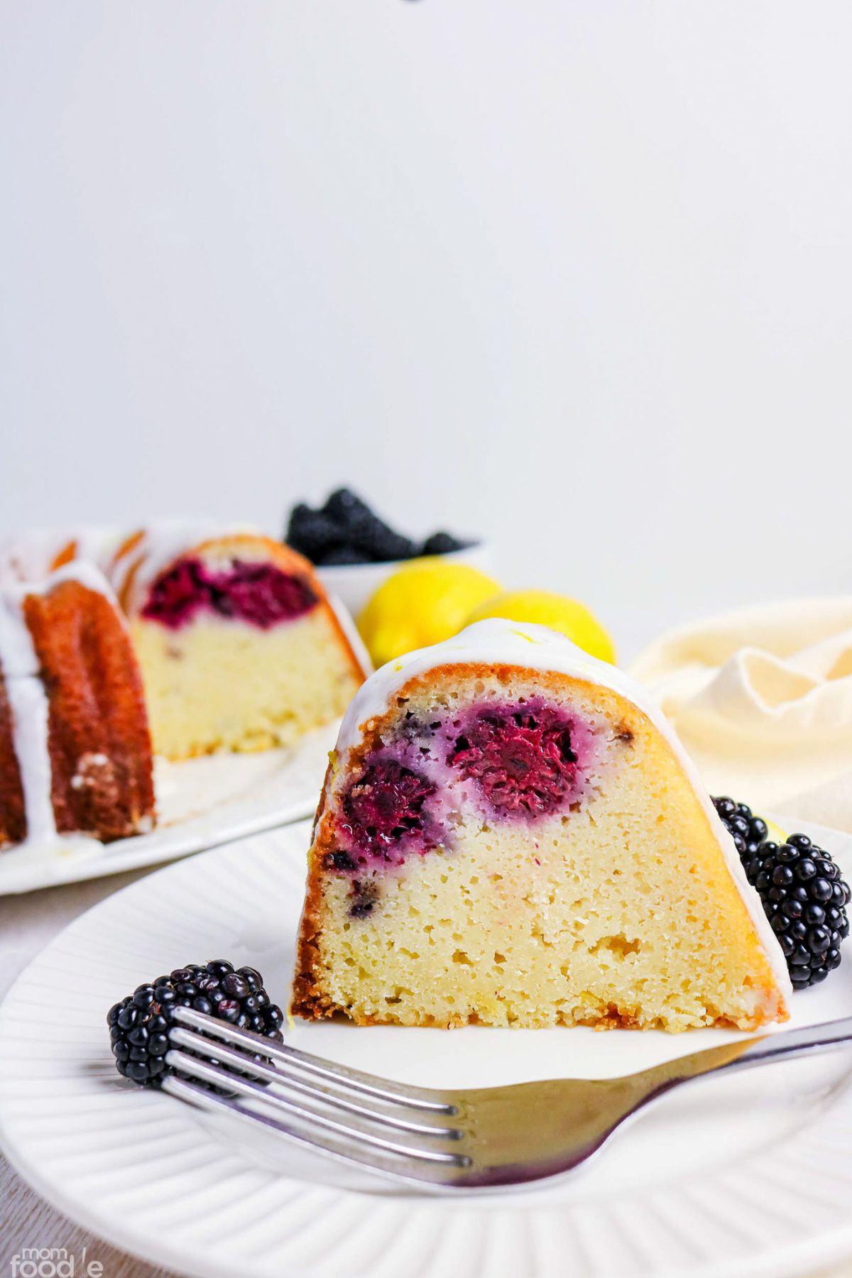 Lemon Blackberry Bundt Cake