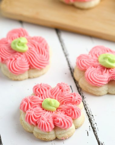 Lemon Cream Cheese Spritz Cookies