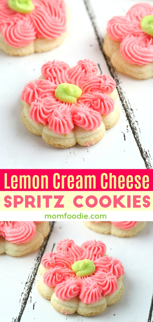 Lemon Cream Cheese Spritz Cookies Recipe
