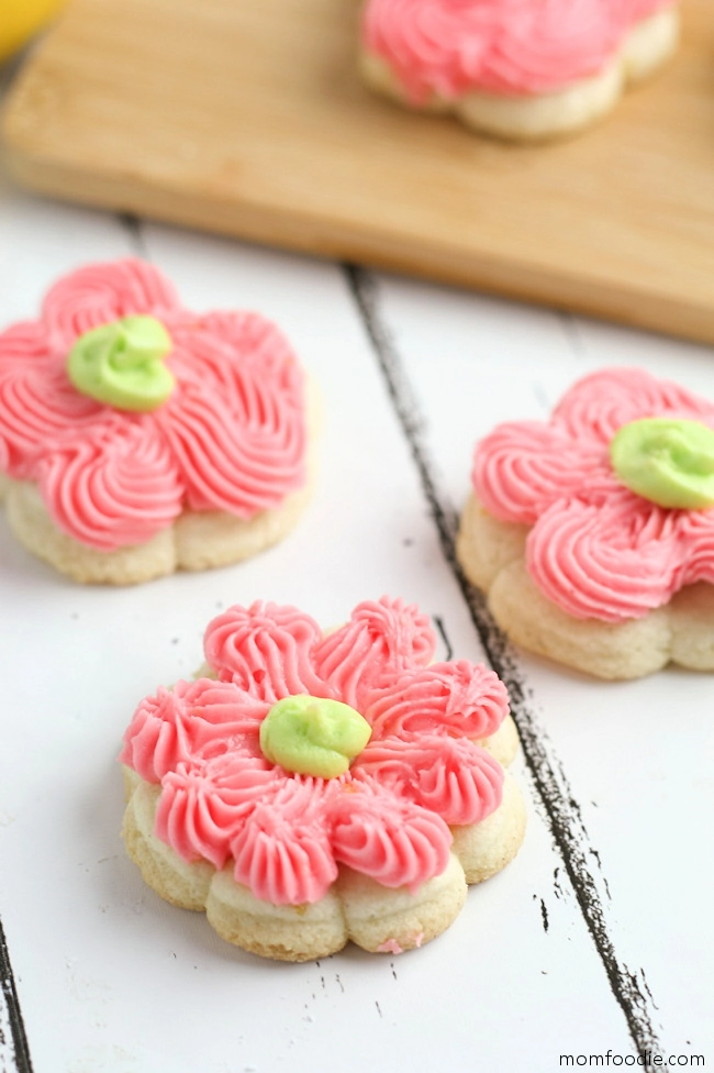 Lemon Cream Cheese Spritz Cookies