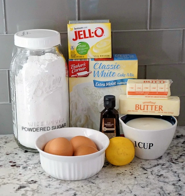 Lemon Cupcakes Ingredients