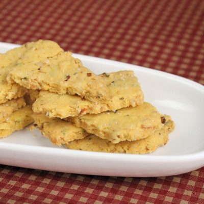 Lemon-Walnut Cornmeal Shortbread