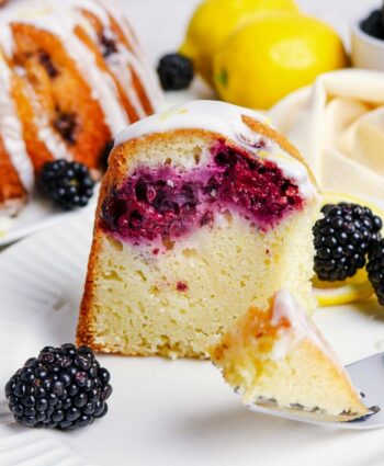Lemon blackberry Bundt cake recipe