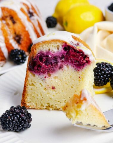 Lemon blackberry Bundt cake recipe