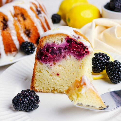 Lemon blackberry Bundt cake recipe