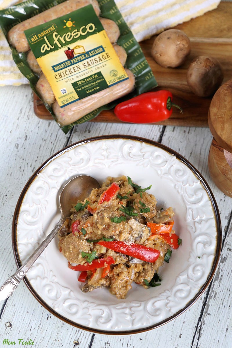 Low Carb Creamy Sausage Risotto