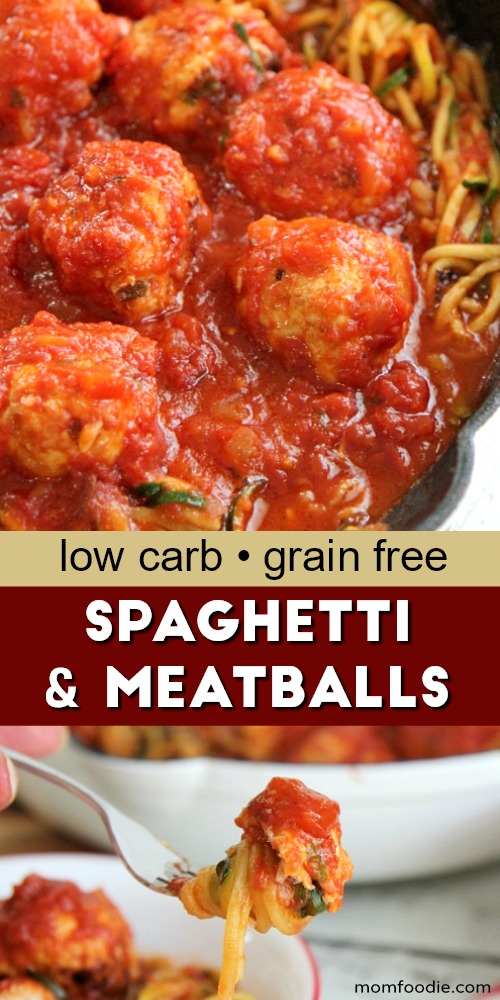 Low carb spaghetti and meatballs