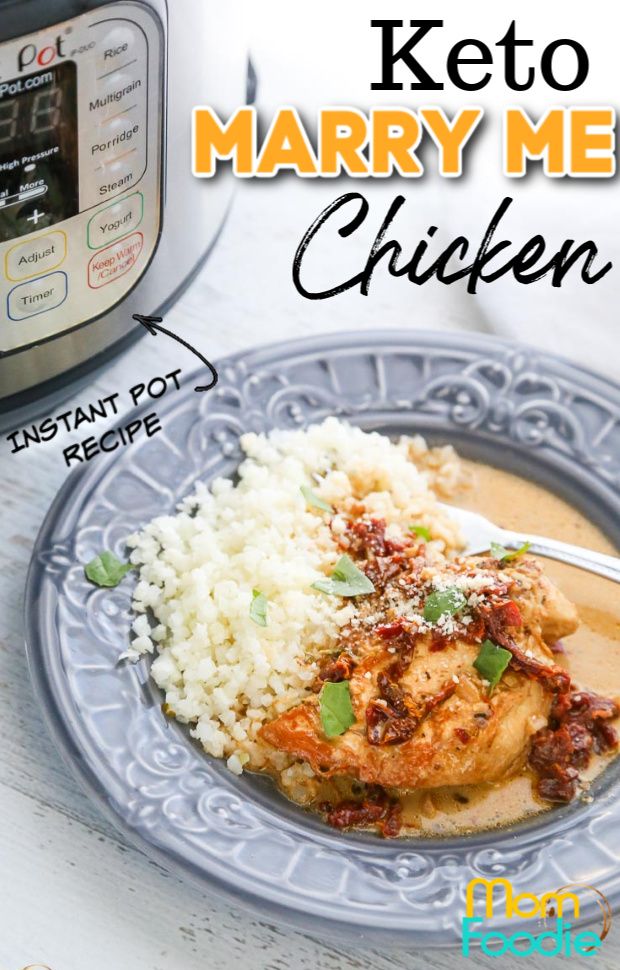 Keto Tuscan Chicken Instant Pot - Marry Me Chicken - Mom Foodie