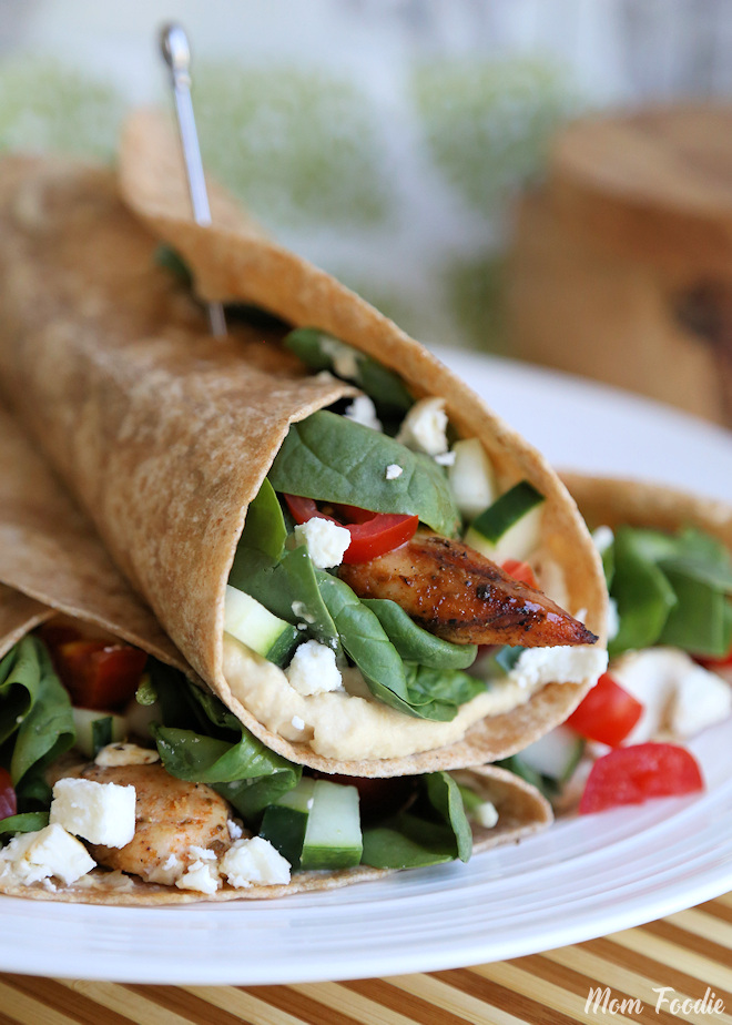 Mediterranean Chicken Wrap 