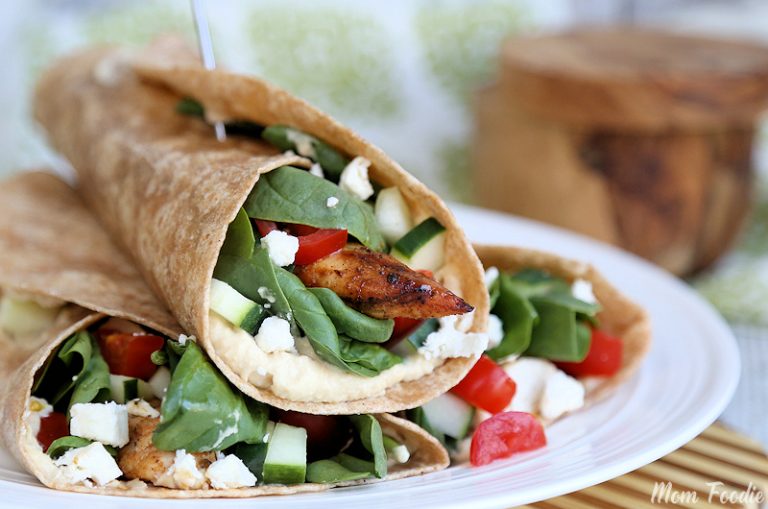 Mediterranean Grilled Chicken Wrap Recipe Mom Foodie