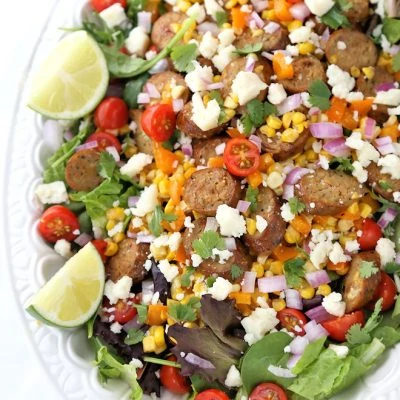 Mexican Sweet Corn and Sausage Salad