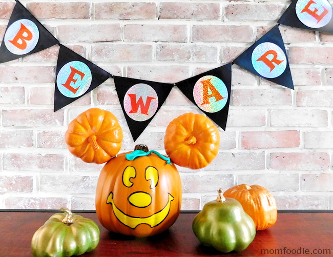 Mickey Mouse Painted Pumpkin