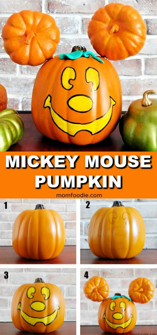 Disney Jack-o-Lantern: Mickey Mouse Paper Pumpkin Craft