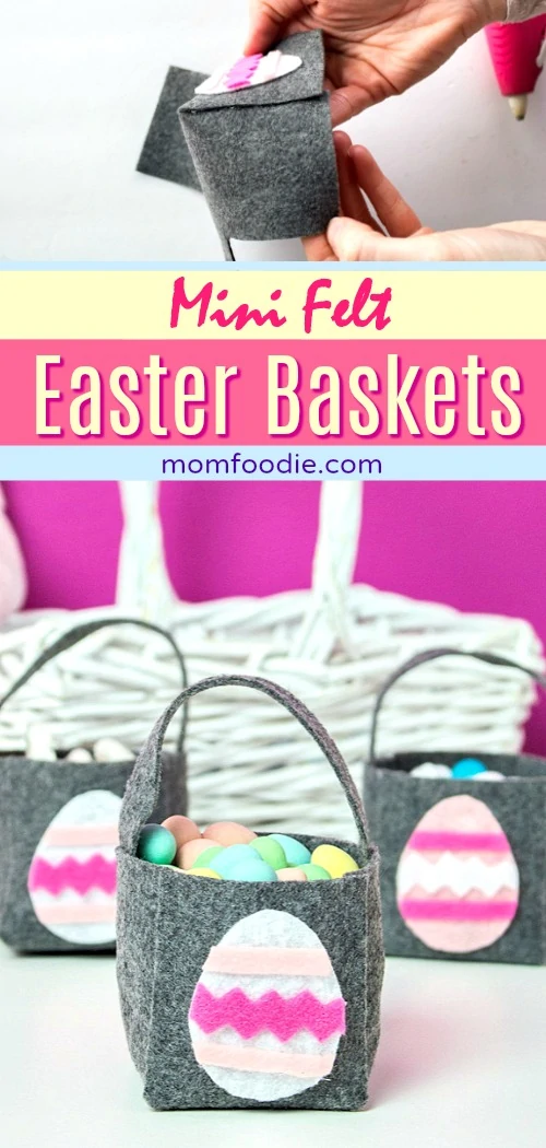 Mini Felt DIY Easter Baskets