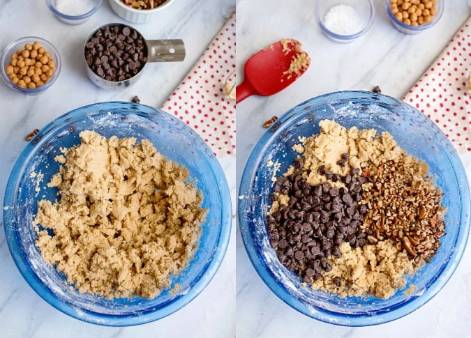 Mixing cookie dough