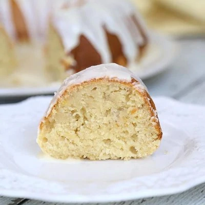 Moist Banana Bundt Cake sour cream