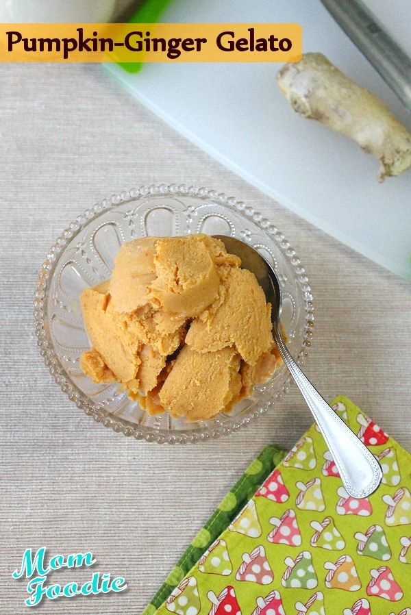 Non-dairy Pumpkin Ginger Gelato Recipe