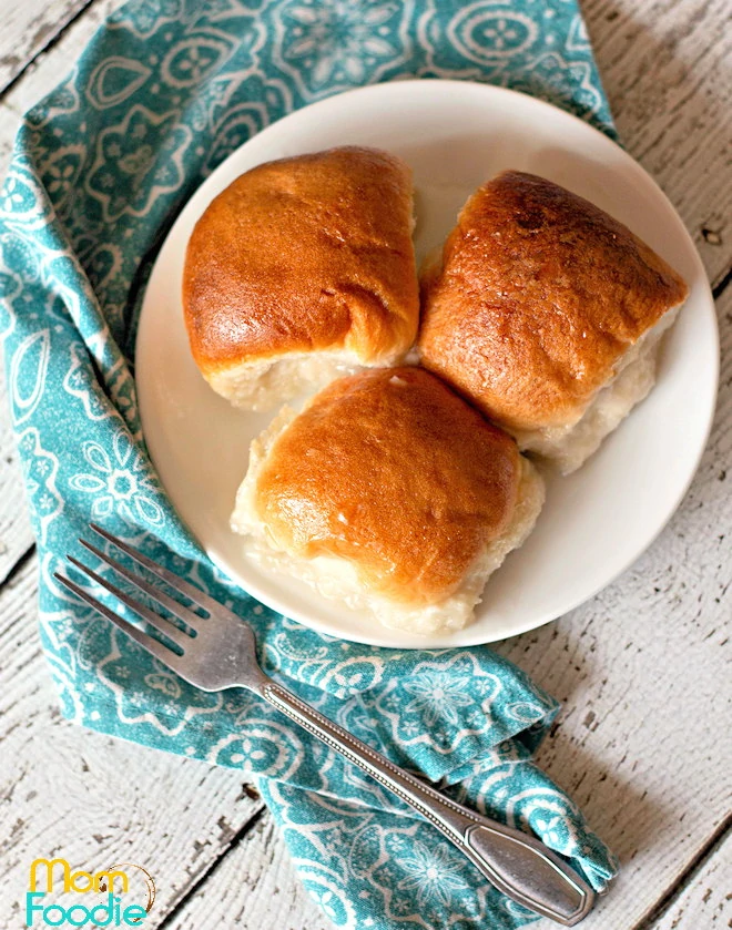 pani popo Samoan coconut rolls on plate