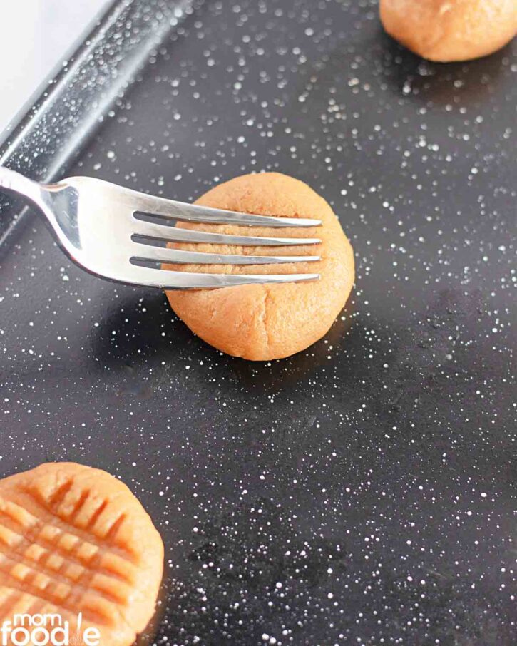 ball of dough on cookie sheet