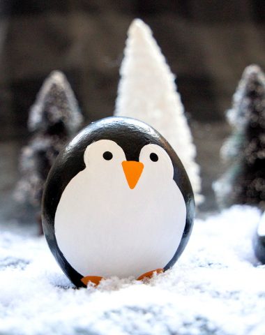 Penguin Painted Rocks