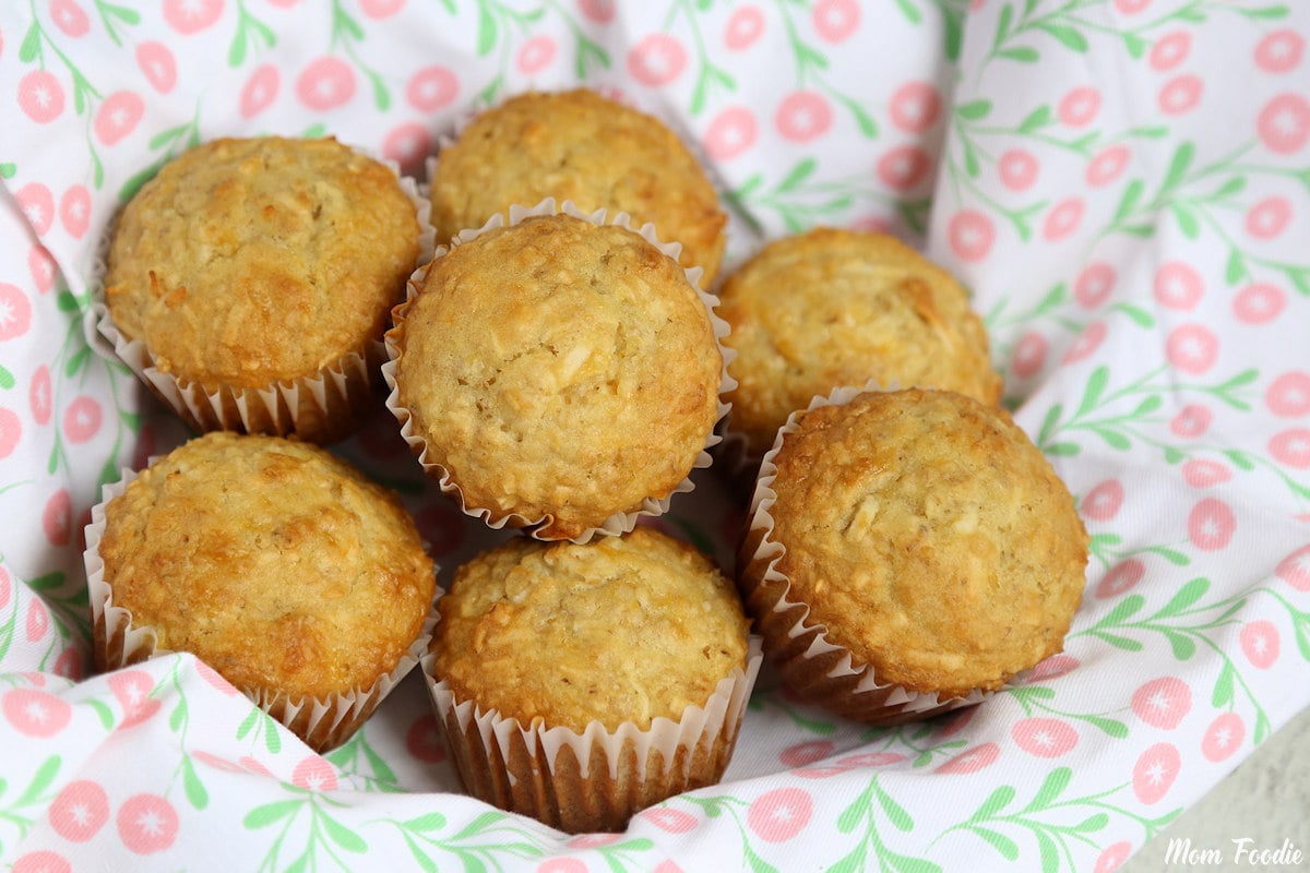 Pineapple Oatmeal Muffins Recipe Coconut 