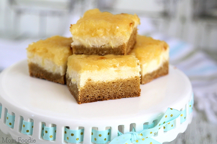 Pineapple Cheesecake Blondies Bars Recipe