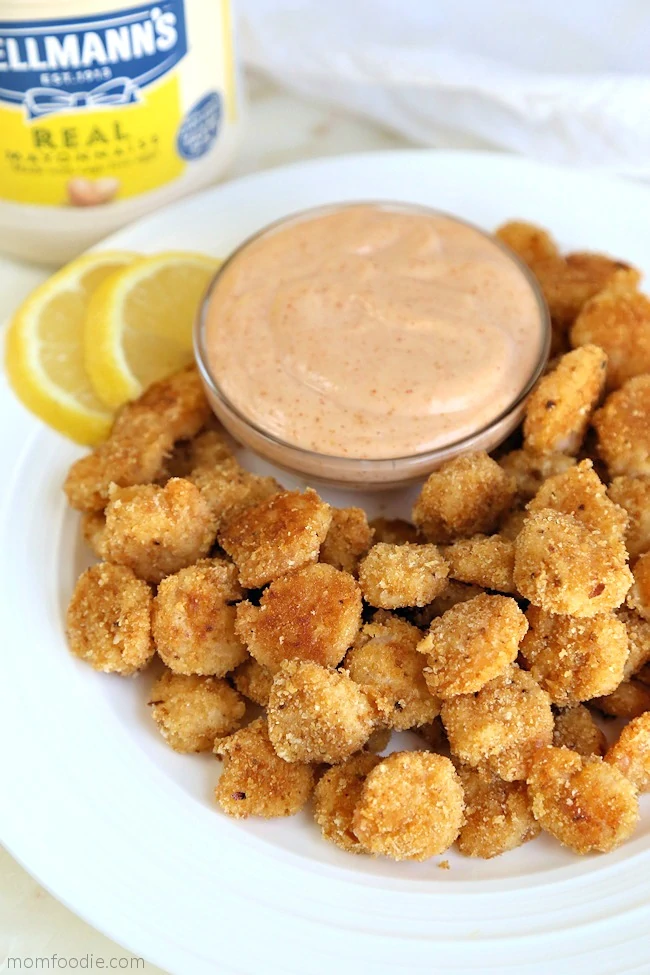 Popcorn shrimp mayonnaise