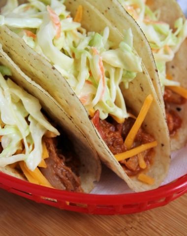 Pulled pork Tacos with quick slaw