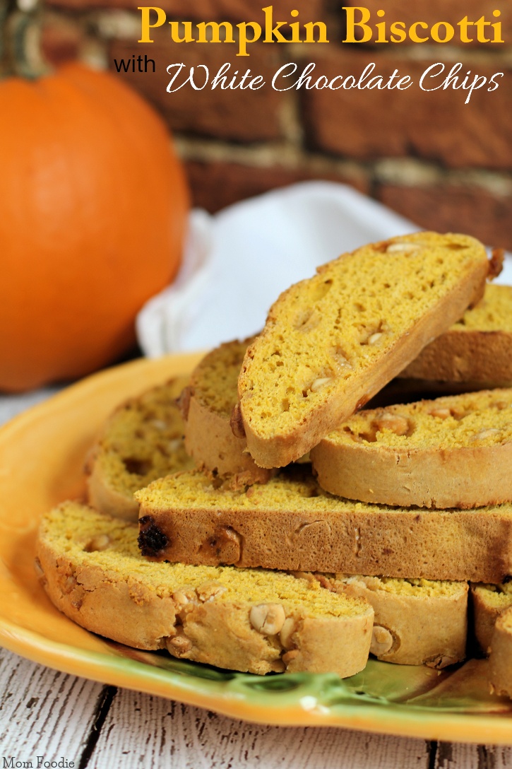 Pumpkin Biscotti Recipe with White Chocolate Chips