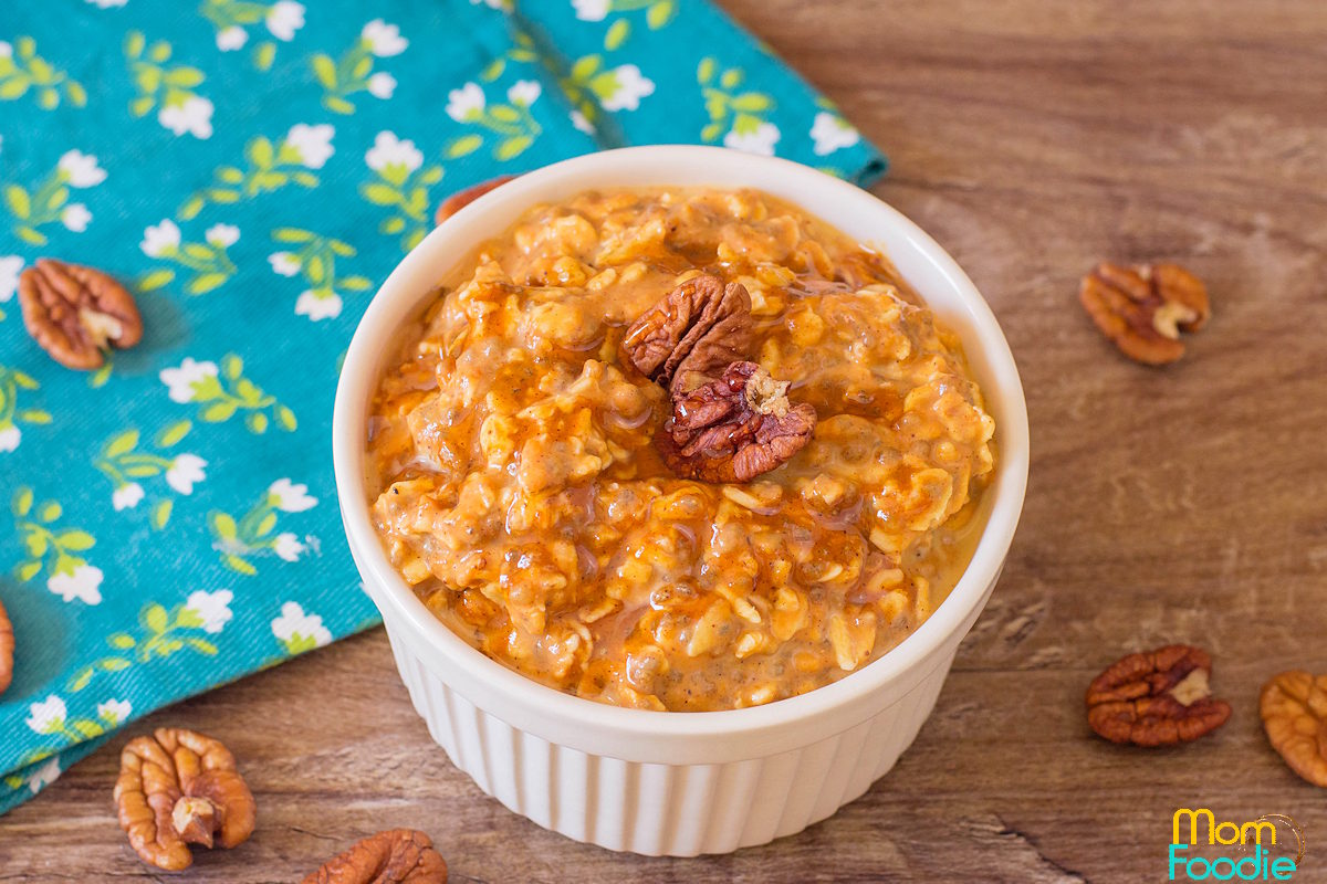 Pumpkin Overnight Oats - Dizzy Busy and Hungry!