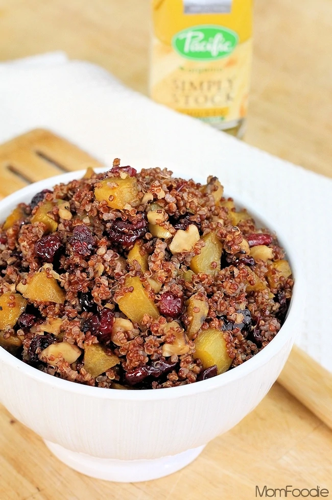 Golden Beet Cranberry Quinoa Stuffing