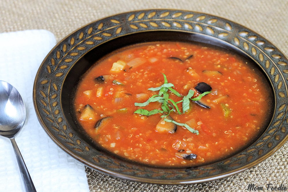 Ratatouille Soup with Quinoa