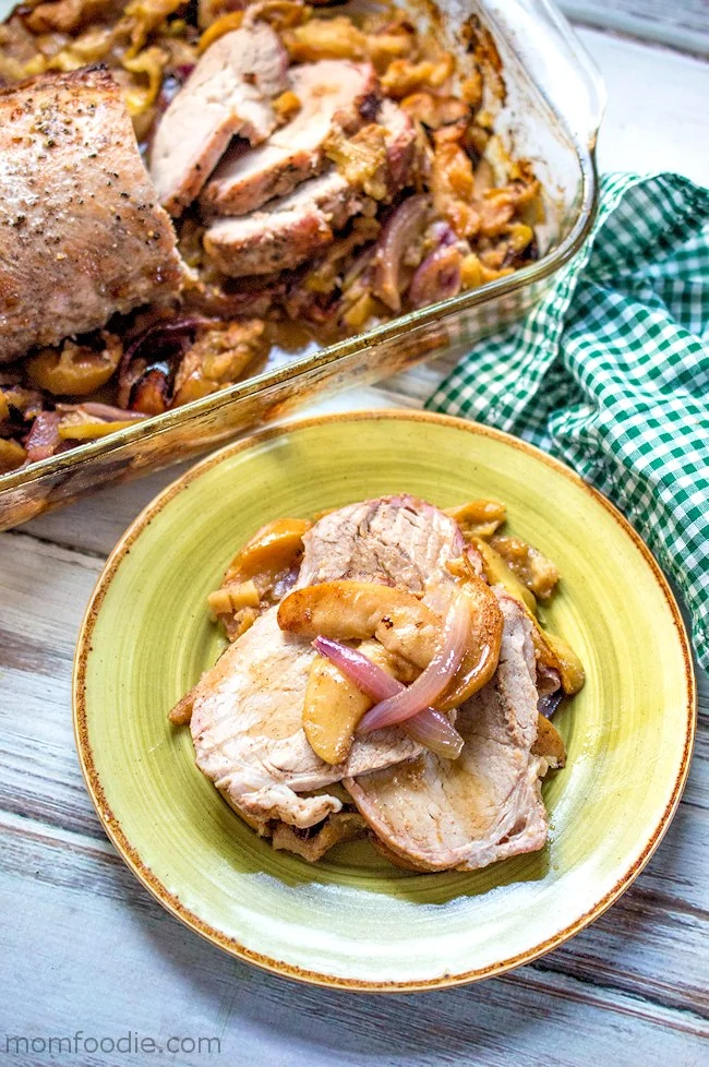 Roast Pork Loin with apples