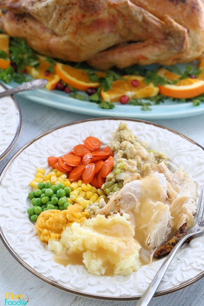 Roast turkey dinner