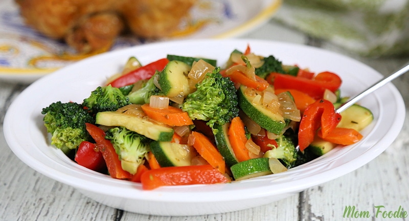 Sauteed Vegetables, Italian Seasoned  Quick Nutritious Side Dish!