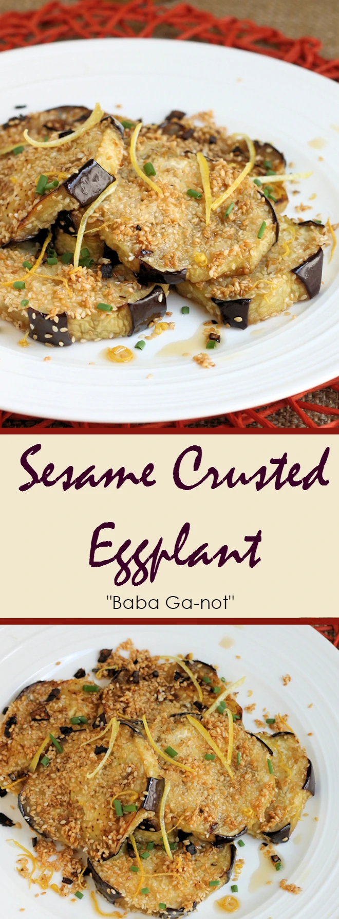 Sesame Crusted Eggplant