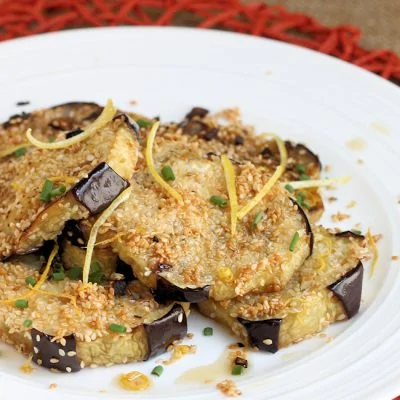 Sesame Crusted Eggplant