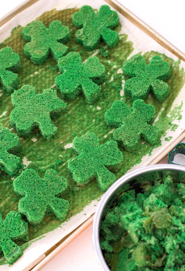 Shamrock cake cut outs