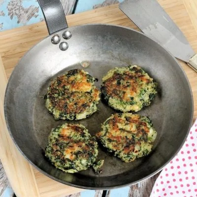 Shimp & Spinach Quinoa Cakes