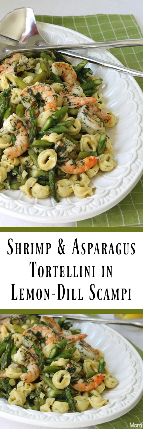 Shrimp & Asparagus Tortellini in Lemon-Dill Scampi