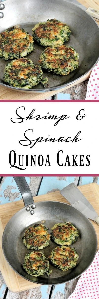 Shrimp & Spinach Quinoa Cakes
