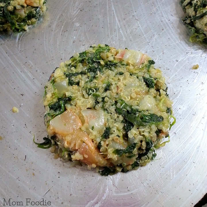 Spinach Quinoa Patties - Back to Her Roots