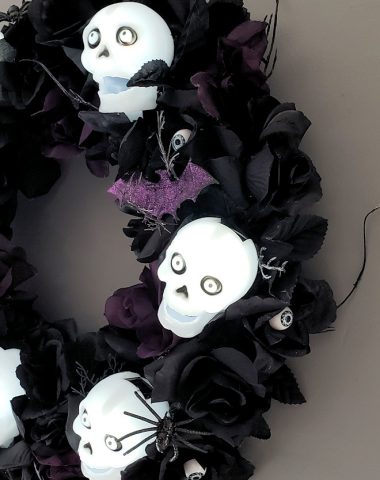 Skulls and Roses Wreath