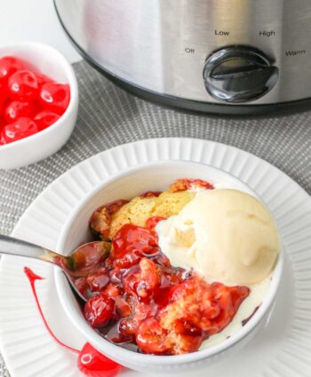 Crock Pot Cherry Dump Cake