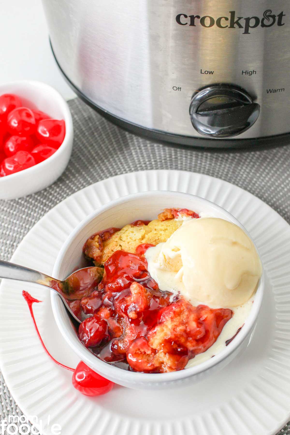 Crock Pot Cherry Dump Cake