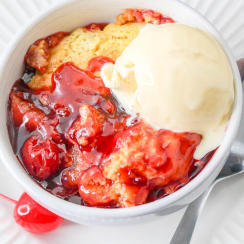 Crockpot Cherry Dump Cake recipe