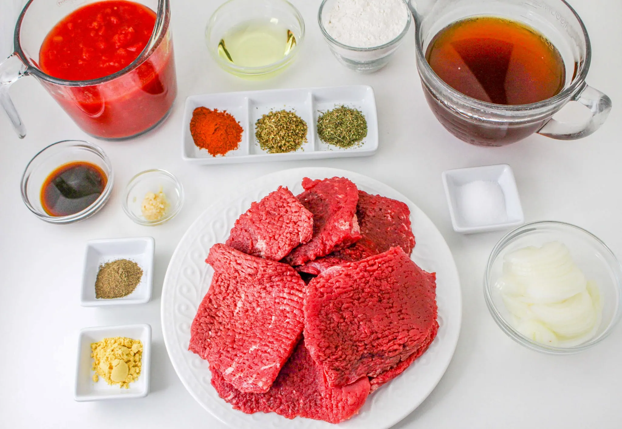 Slow Cooker Cube Steak ingredients