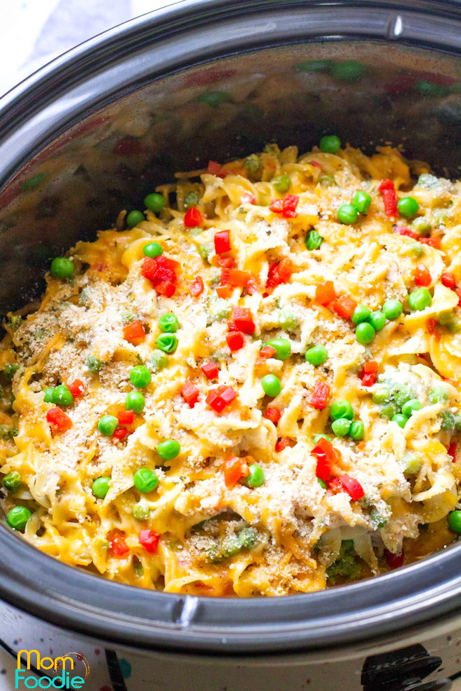 Crock Pot Tuna Casserole Dinner has Never Been So Easy! Mom Foodie