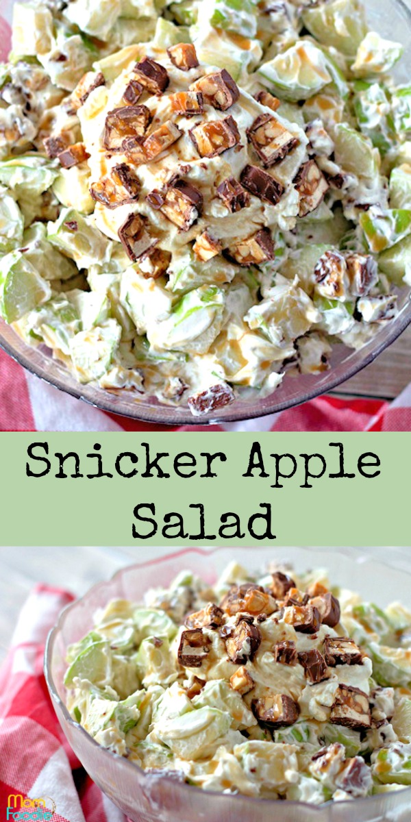 Salade aux pommes Snicker Pinterest